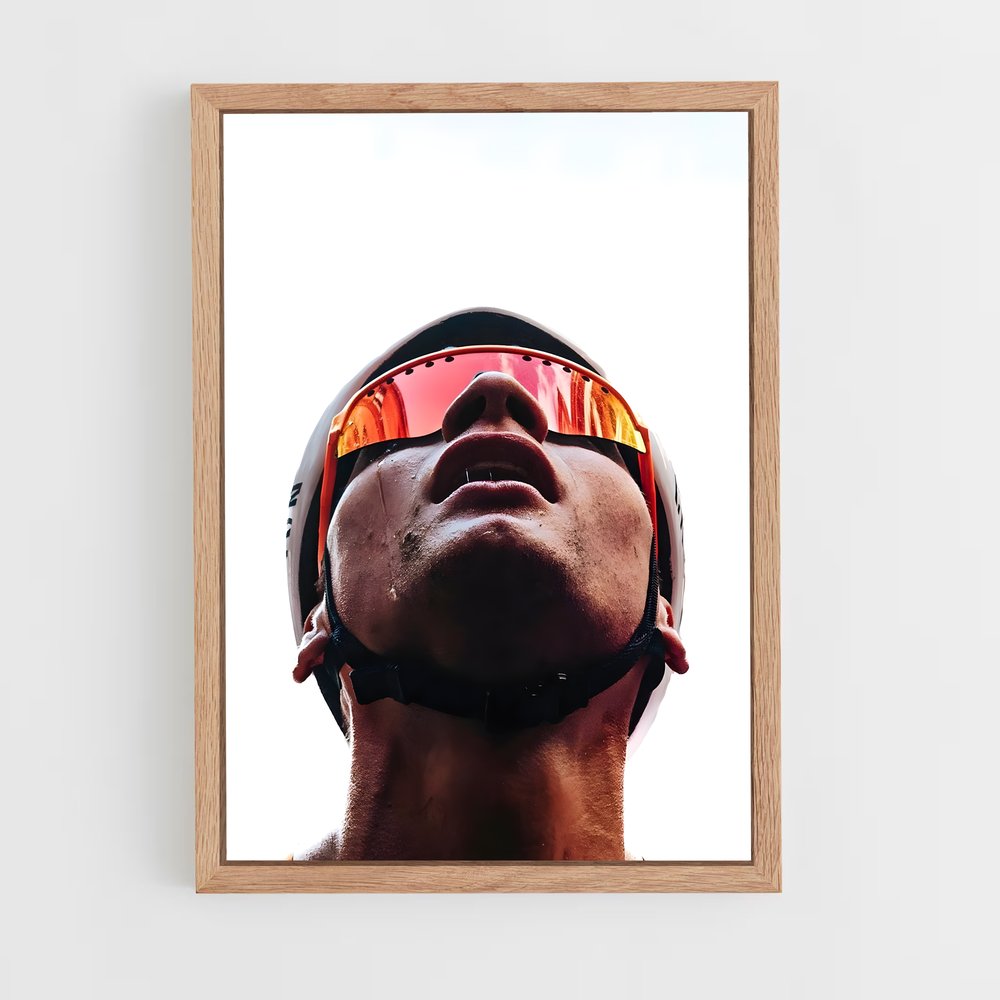 Poster Cycliste Étoile – affiche Cyclisme (vue 4)